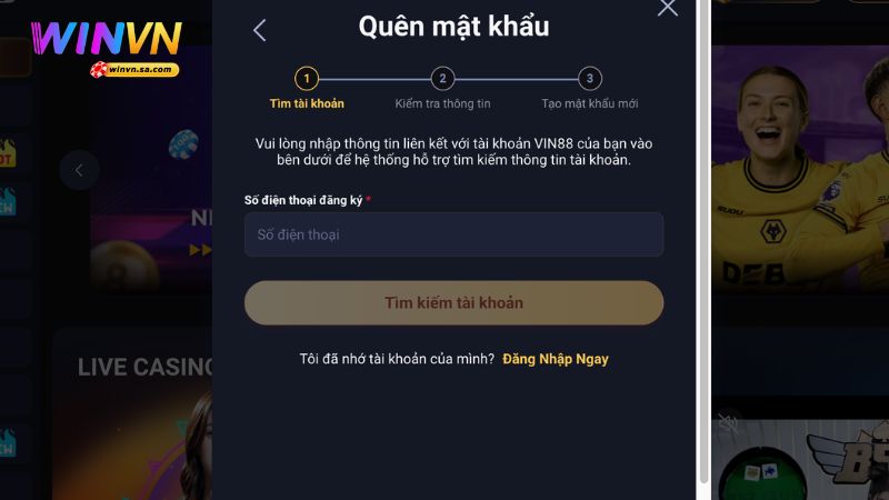 Hướng dẫn đăng nhập WINVN chi tiết và xử lý sự cố 2 Cách xử lý các vấn đề thường gặp khi bạn đăng nhập tài khoản