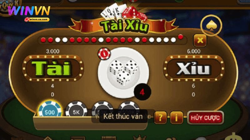 Tài Xỉu WINVN 2 Game có giao diện đẹp mắt cùng nhiều tính năng hấp dẫn